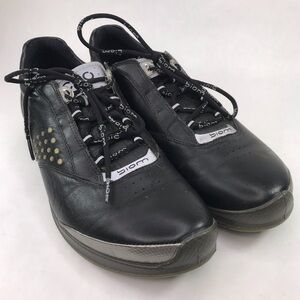 ECCO Biom Women's 10 Black Natural Motion Hydromax Golf Shoes Yak Leather
